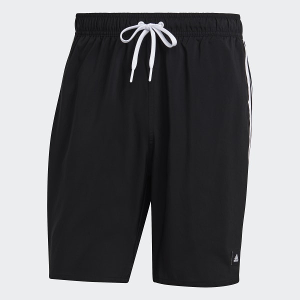 Black 3-Stripes CLX Swim Shorts