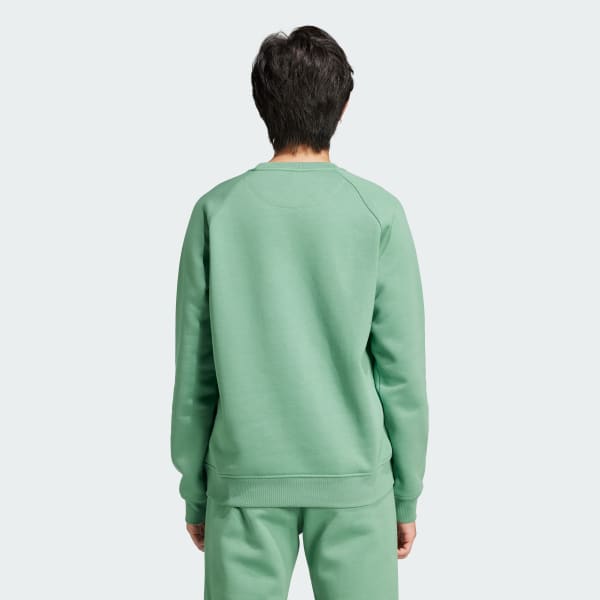 Adidas trefoil sweatshirt green online