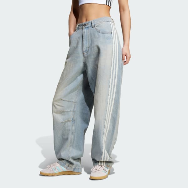 Multicolor Adilenium Barrel Leg Denim Pants