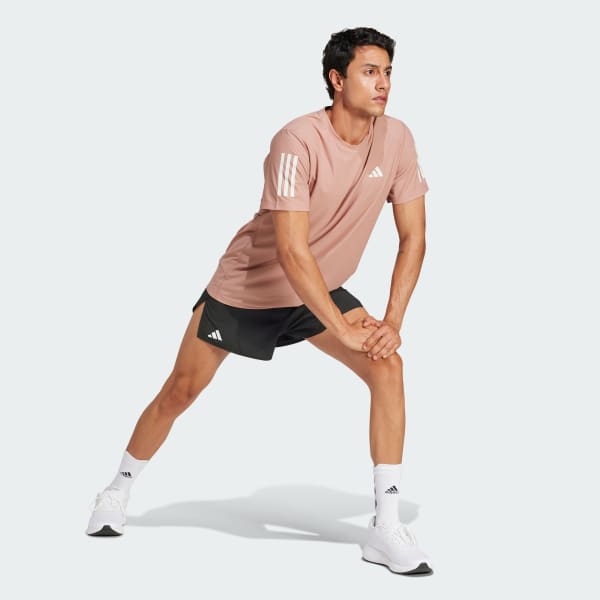 adidas Own the Run Tee - Pink | Free Shipping with adiClub