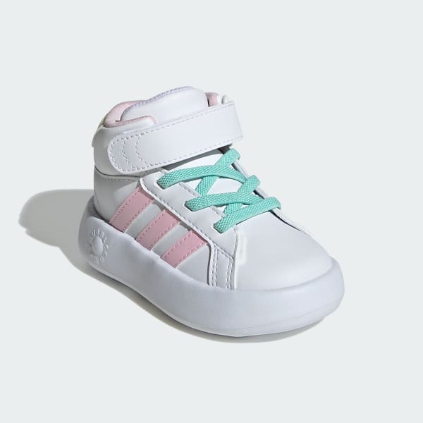 Blanc Chaussure Grand Court Mid Enfants