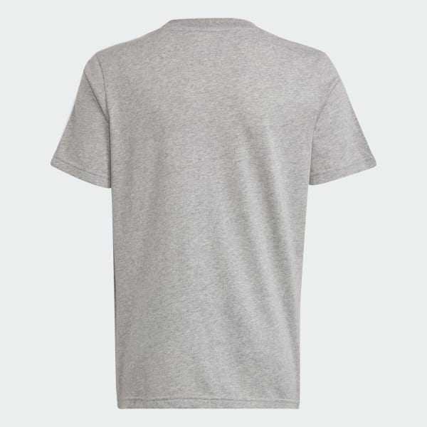Grey Essentials 3-Stripes Cotton Tee