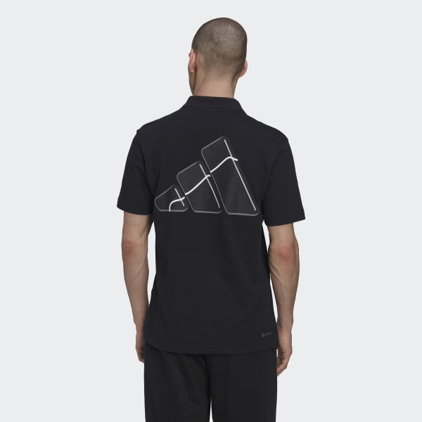 Czerń Clubhouse 3-Bar Tennis Polo Shirt