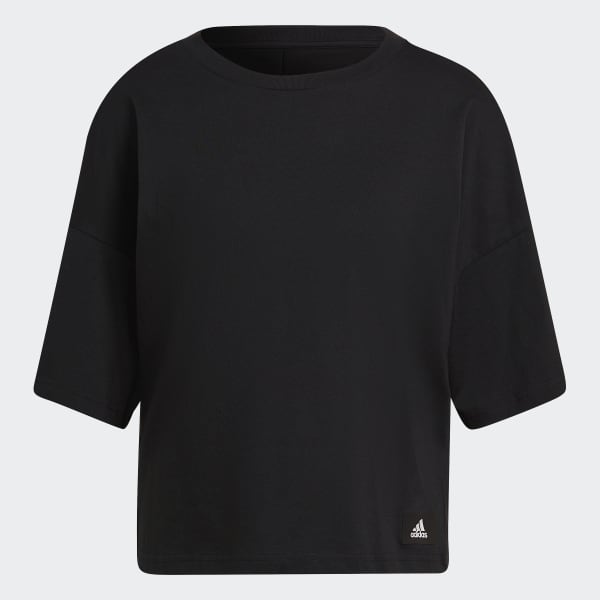 Μαύρο adidas Sportswear Future Icons 3-Stripes Tee