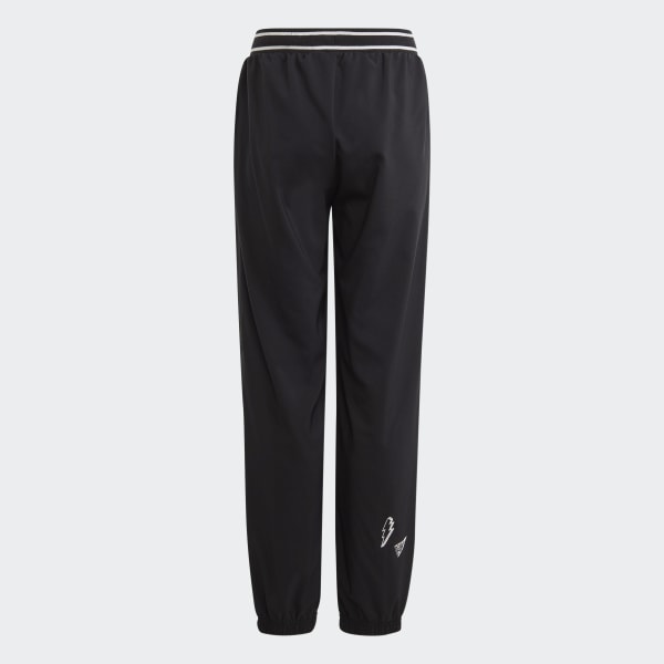 Preto Calça Brand Woven Infantil