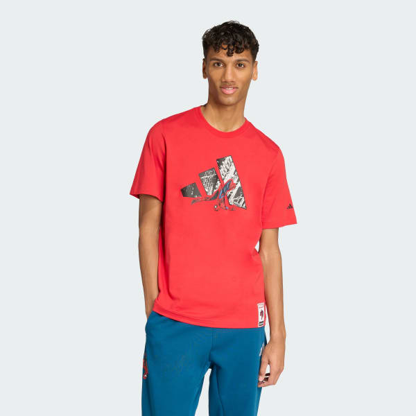 Rojo Camiseta adidas ©Marvel Spider-man Logo