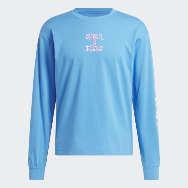 Blue Hispanic Heritage Long Sleeve Graphic Tee