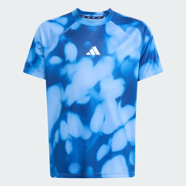 Azul playera de entrenamiento graphic allover para niños