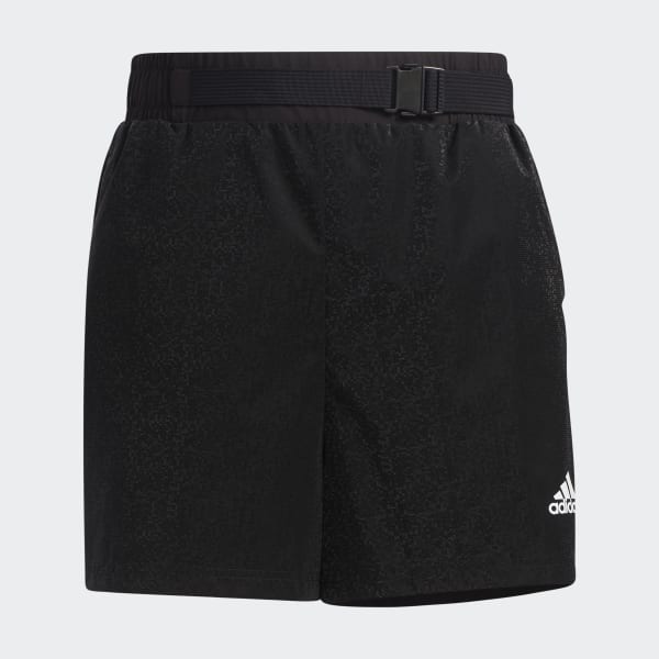 Đen Quần Short Vải Dệt Street 53513