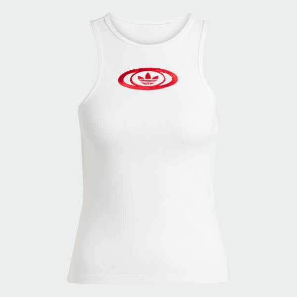 Hvit adidas Originals Tanktopp