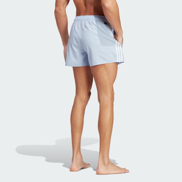 adidas 3-Stripes CLX Very-Short-Length Swim Shorts - Blue | Men's Swim ...