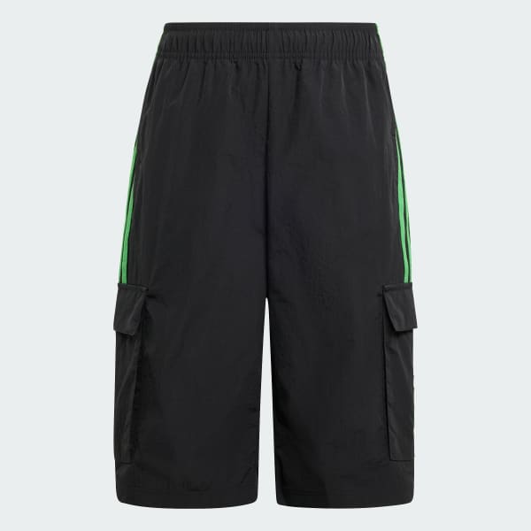 Black adidas Originals X Minecraft Cargo Shorts Kids