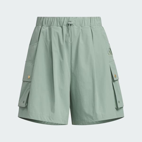 グリーン LUXFLOW カジュアル カーゴハーフパンツ