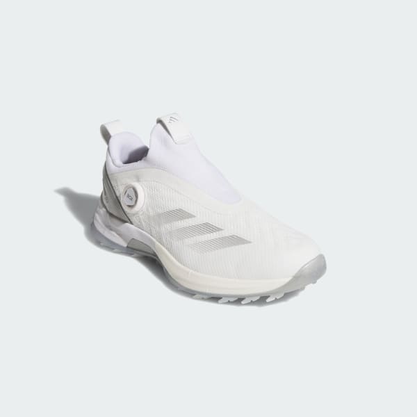 สีขาว รองเท้ากอล์ฟแบบไร้ปุ่ม Adizero ZG BOA