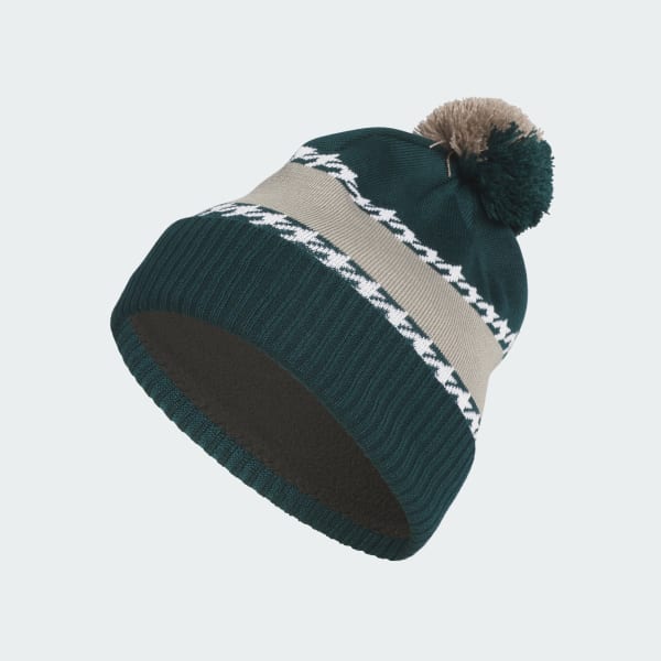 Green Cold.rdy 3- Stripes Pom Beanie