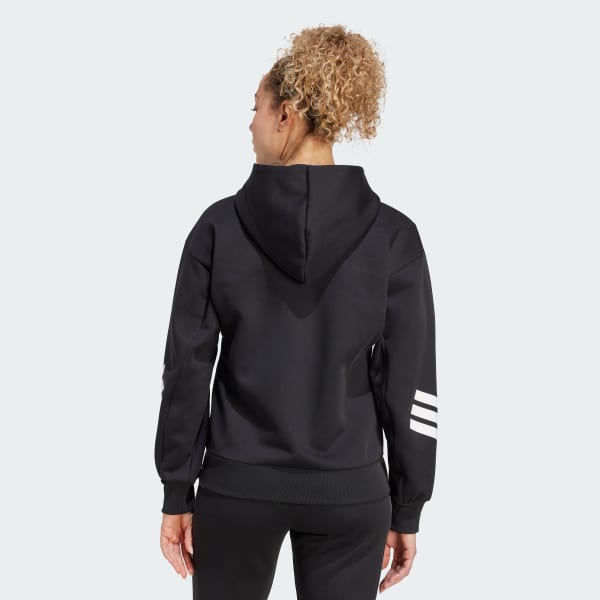 Nero Felpa con cappuccio 3-Stripes Full-Zip Black Ferns