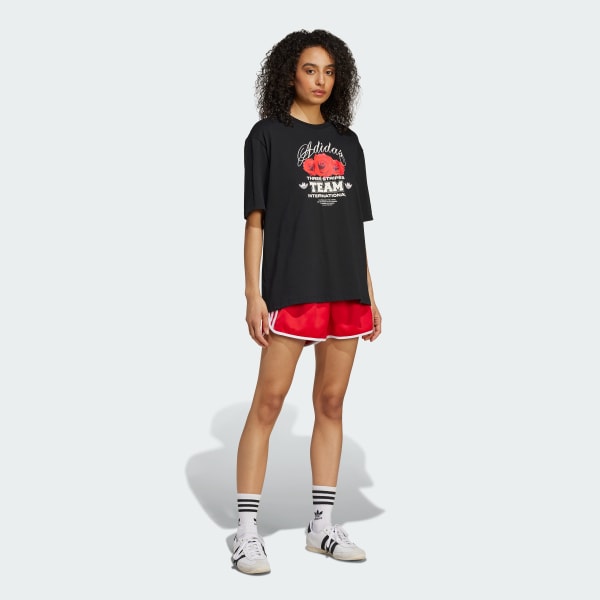 Black Trefoil Series Flower Loose Tee