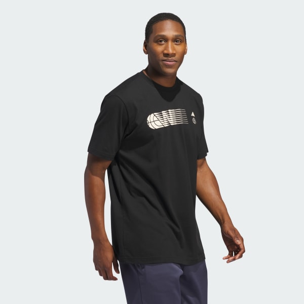 Preto Camiseta Estampada Worldwide Hoops City