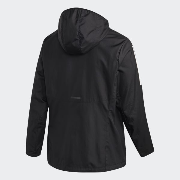 adidas Own the Run Jacket Plus Size Black adidas New Zealand
