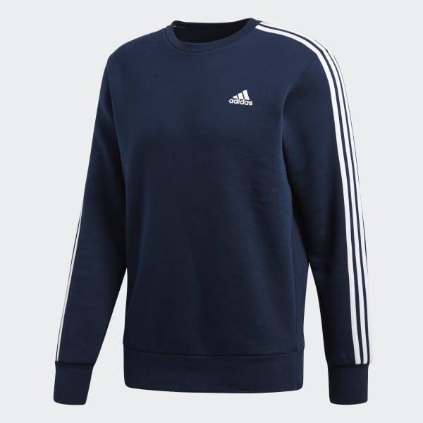 Essentials 3 Stripes Crew Sweatshirt Essentials 3 Stripes Crew Sweatshirt