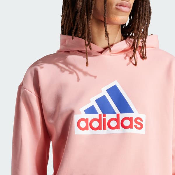 adidas Sudadera con Gorro Future Icons Badge of Sport Rosa adidas Mexico