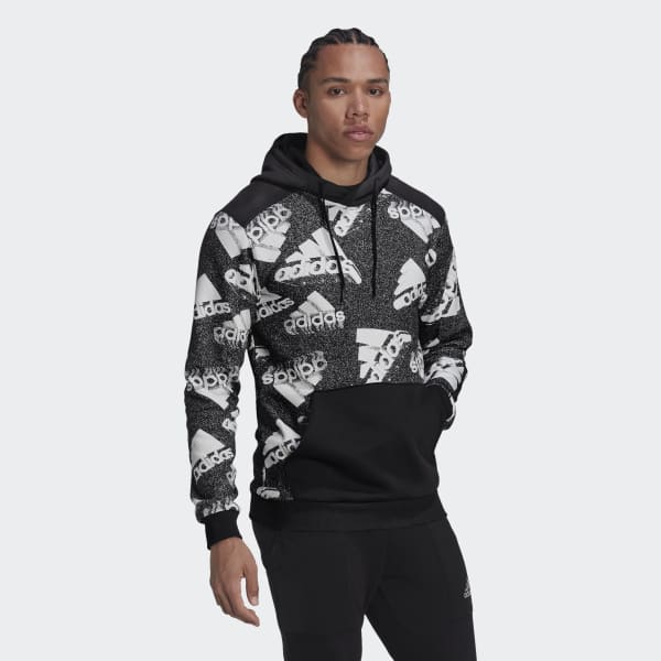 adidas Essentials BrandLove Fleece Hoodie - Black | adidas Deutschland