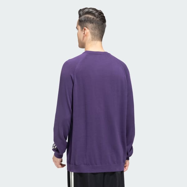 Purple adidas Crewneck Sweater