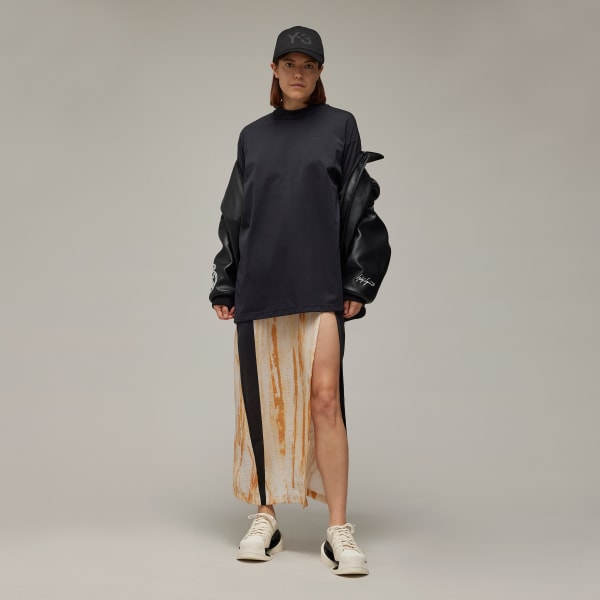 Black Y-3 Premium Loose Long Sleeve Tee