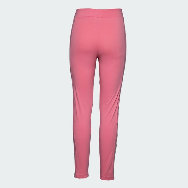Pink Girls 3-Stripes Leggings