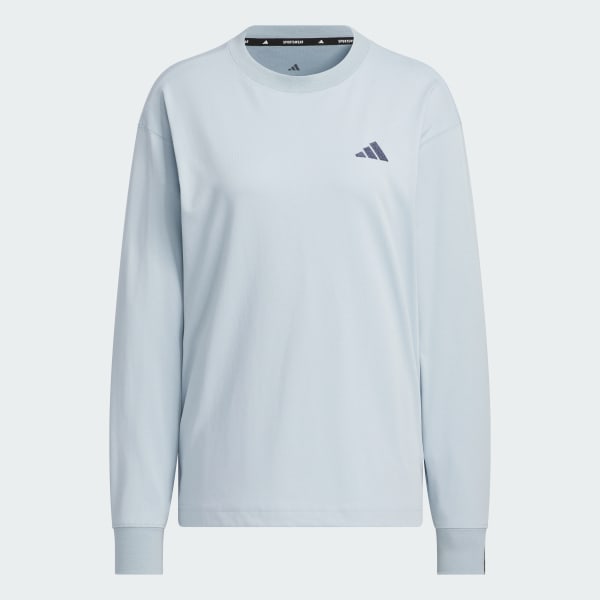 ブルー エッセンシャルズ プラス スモールロゴ 長袖Tシャツ