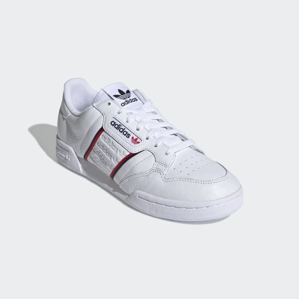 white adidas continental 80