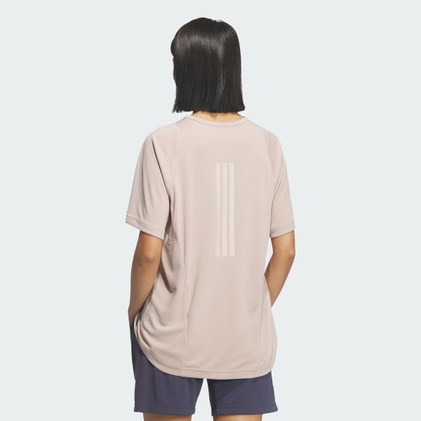 ブラウン トレーニング エッセンシャルズ プラス ルーズフィット クールセンサー ミッド レギュラー レングス半袖Tシャツ