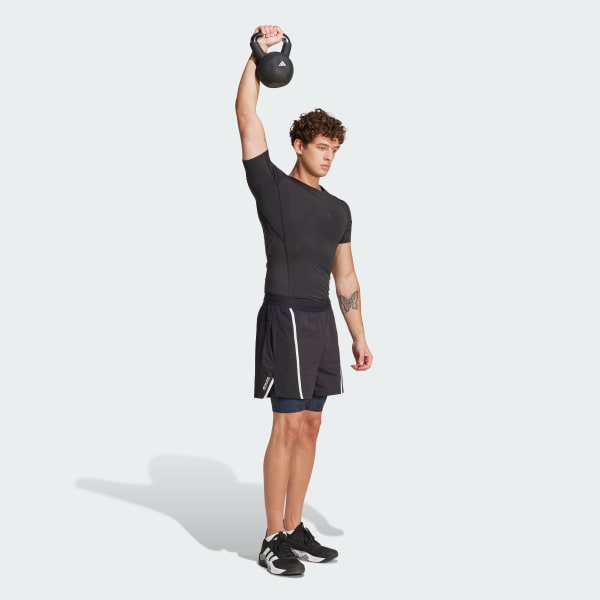 Svart Techfit Control Träningströja