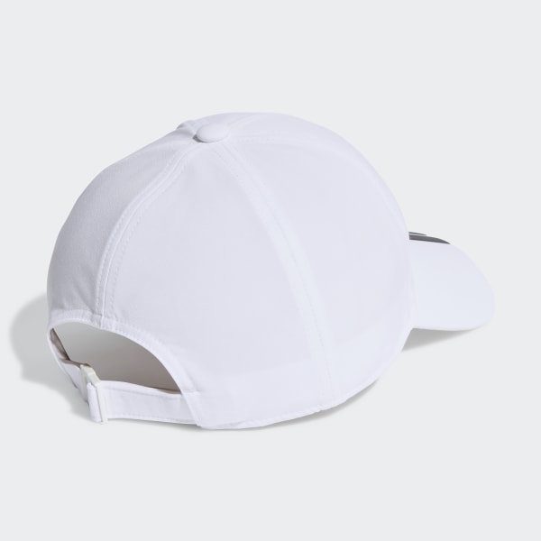 Blanco Gorra Baseball AEROREADY Running Training 3 bandas