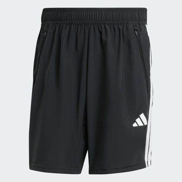 Black Essentials Training 3-Stripes Woven Shorts