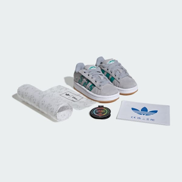 Grey ADIDAS DISNEY CAMPUS 00s LED LIGHTS COMFORT CLOSURE ELASTIC LACE SHOES