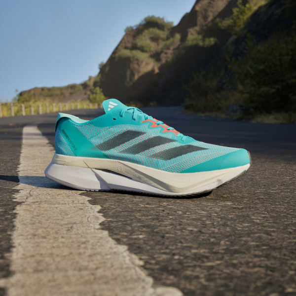 adidas Adizero Boston 12 Running Shoes - Turquoise | Men's Running ...