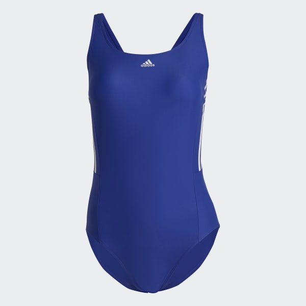 Blue Mid 3-Stripes Swimsuit