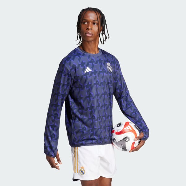 Blau Real Madrid Pre-Match Warm Oberteil