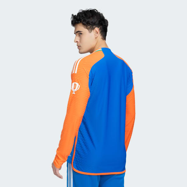 adidas India Cricket T20 International Full Sleeve Jersey Blue