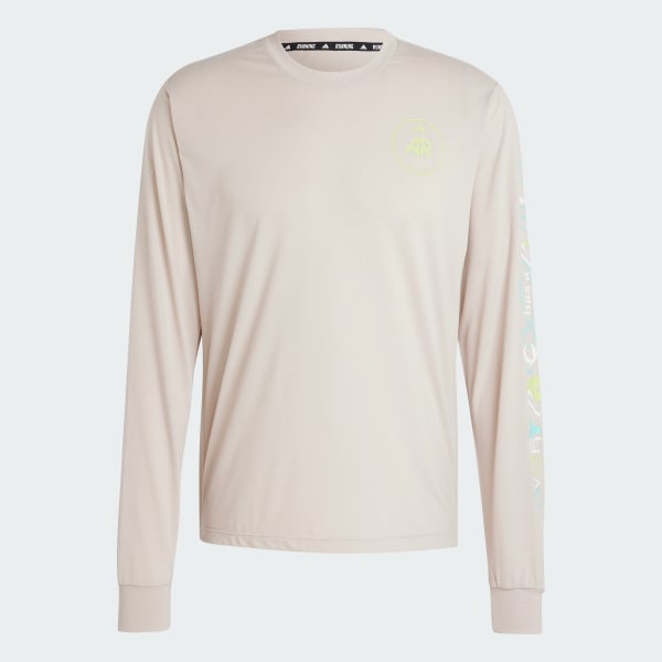 Beige Maglia Own the Run adidas Runners Long Sleeve (Neutral)