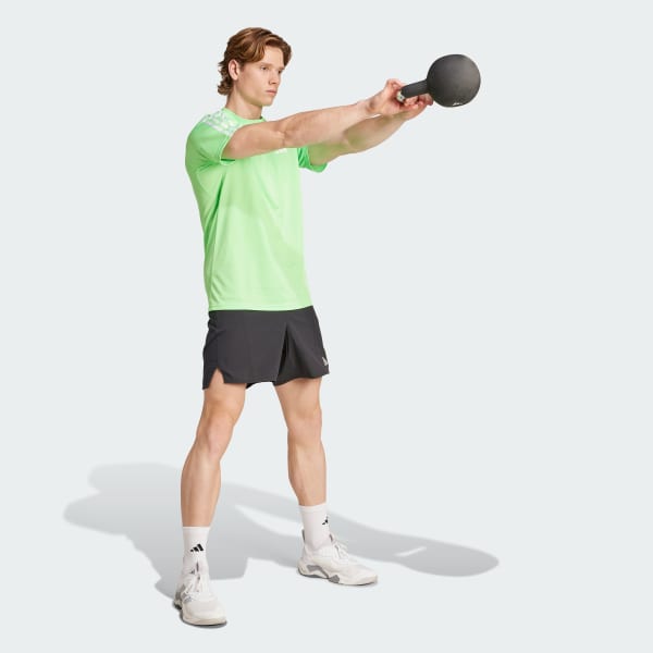 Verde Camiseta Treino Train Essentials 3-Stripes