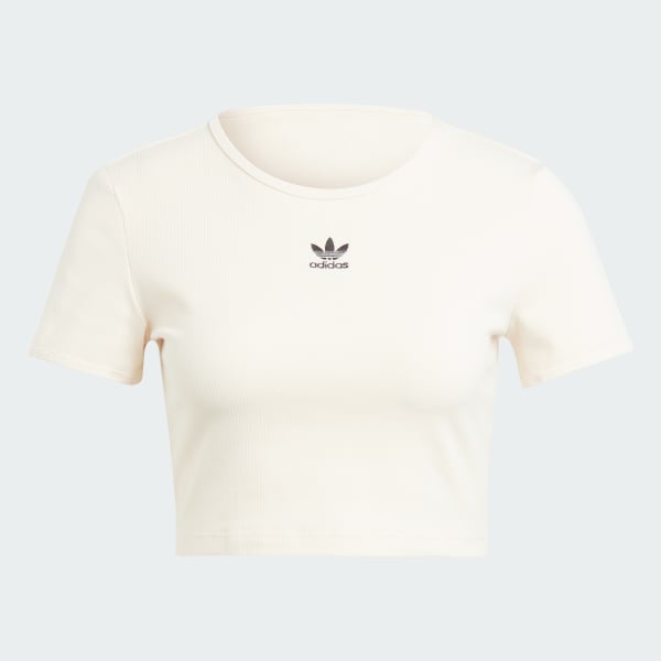 Blanco Playera Essentials Rib