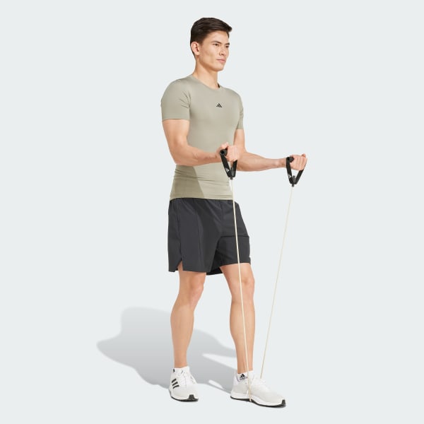 Green TECHFIT Compression Training Tee