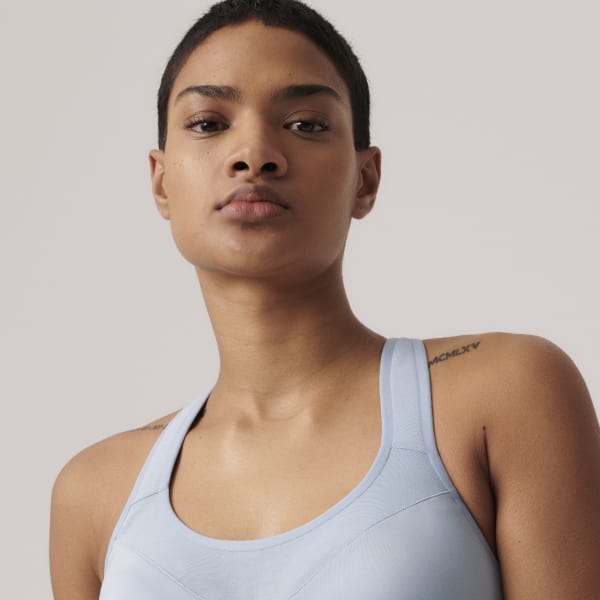 Azul Top Deportivo TruePace adidas by Stella McCartney Soporte Alto