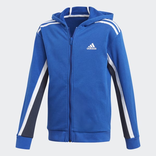 blue adidas zip hoodie