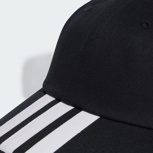Black Sportswear Stripes Cap
