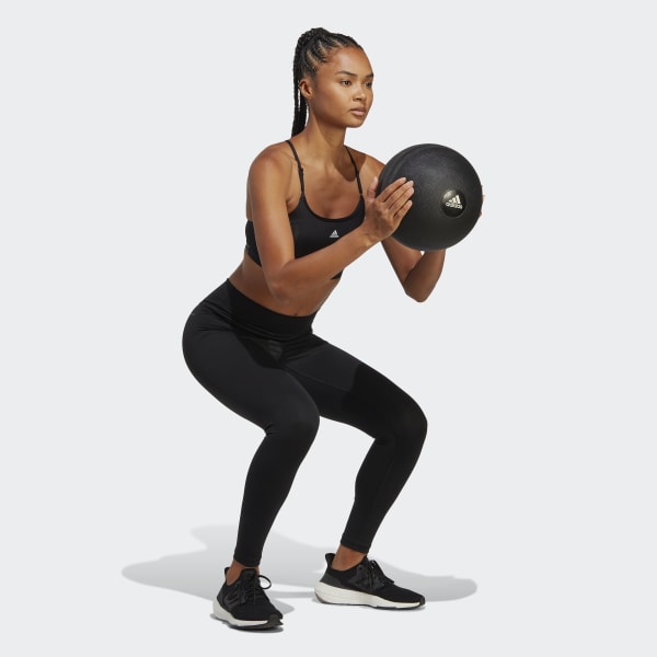 Ultra High Waist 7/8 Length Gym Tights - Black, Women