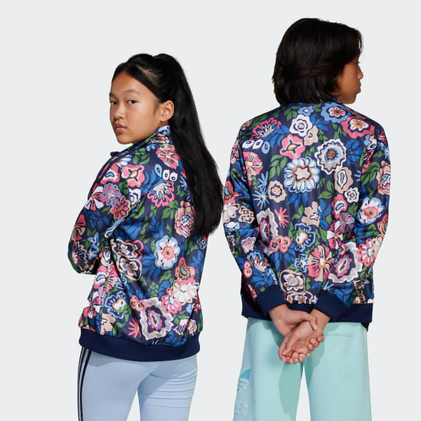 Biru Atasan Anak Firebird adidas Originals x Liberty London