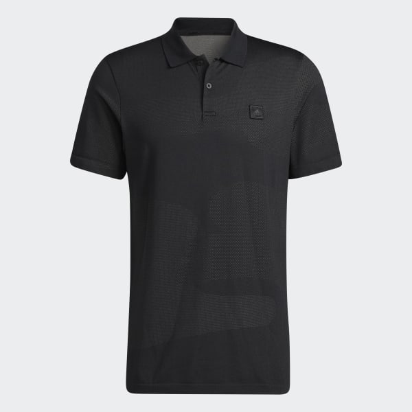 Svart Go-To Seamless Poloskjorte QY395